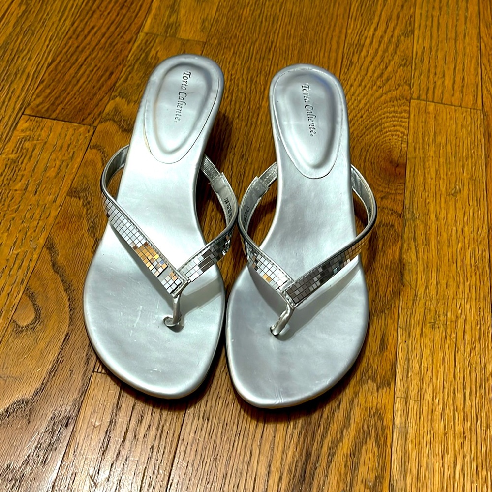 Silver shoes